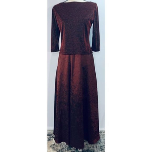 Arianna By Rachel Kaye‎ Burgandy Skirt Top Dress 8